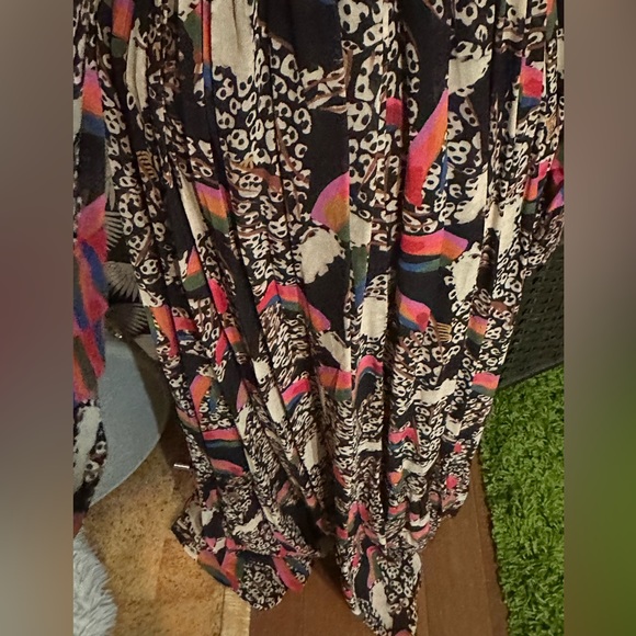 FARM RIO Leopard Toucans Dress - MAXI DRESS Size LG - Picture 11 of 14